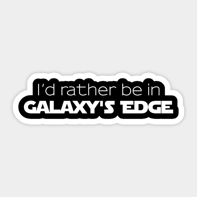Galaxy's Edge Wishes Sticker by Geek Tees